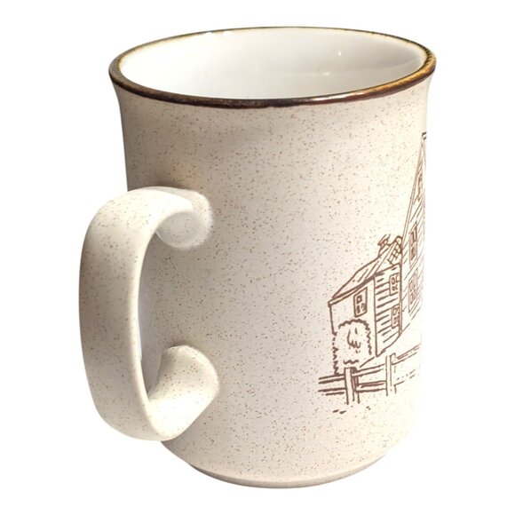 Vintage COLLECTION MANOIR Coree Hand-Crafted Country House Coffee Mug RARE - Picture 3 of 7